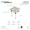 Kingston Brass 30X22 Marble Vanity Top W/ Acrylic Feet Combo, Marble/Black KVPB30MASQ0 - alternate 2